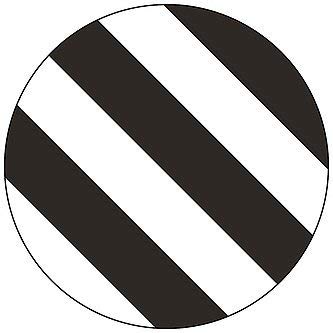 5S Location Marking Circle- (Various Sizes Available) Durable Circular Shaped Floor Marker by Graphical Warehouse- Vibrant Colors, Rounded Corners (25 Pack) (3.5", Black/White) - color: Black/White, size: 3.5"