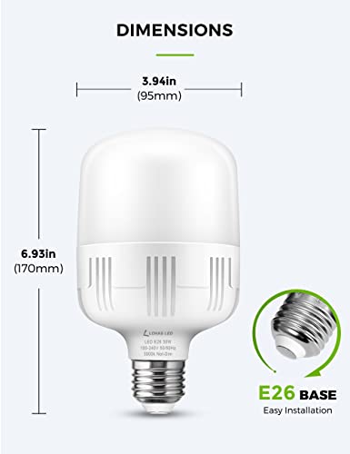 L LOHAS LED Super Bright Light Bulbs, 250-300W Equivalent - color: Soft White