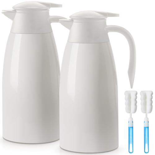 Norme 2 Pcs Thermal Coffee Carafe Creamer, Beige, 68 oz - color: Beige, size: 68 oz