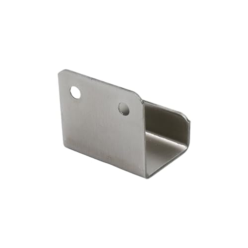 Coshar 10Pcs Stainless Steel Hanger Bracket for Tile Billboard - size: 25mm Inner Width(Silver)