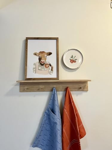 Rocky Mountain Goods Plate Hanger for Wall and Mounting Hardware - Fits Decorative Plates and Platters - Heavy Duty Polished Brass - Non Scratch Hooks - Includes Wall Mount Kit (5" - 8") - size: 5" - 8"