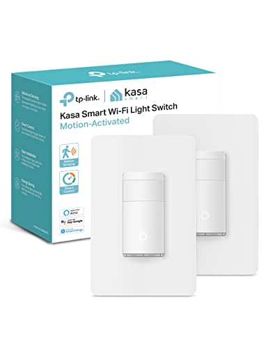 Kasa Smart Wi-Fi Motion Sensor Switch KS200MP2, Single Pole - size: 2-Pack, style: Motion Sensor