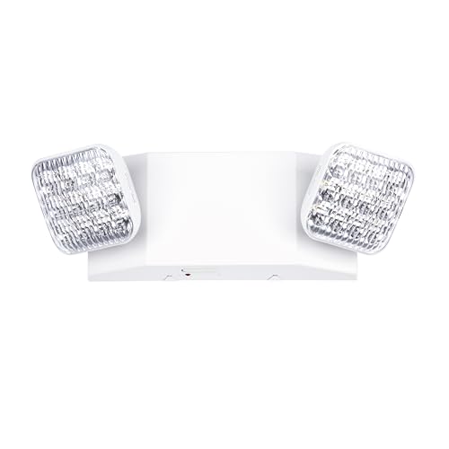 GRUENLICH LED Emergency Light for Business, Battery Backup, 1 Pack - size: 1-Pack