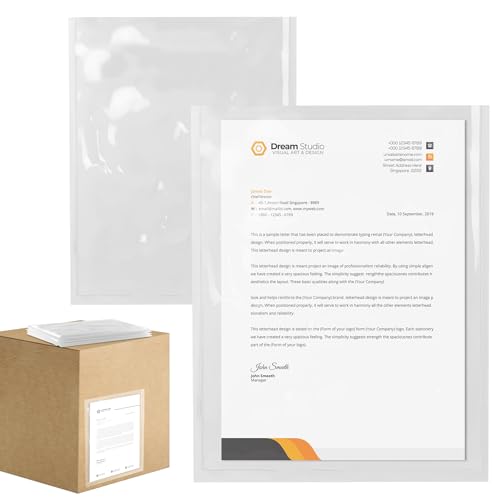 ABC PACK & SUPPLY Packing List Envelopes, Clear 9.5 x 12 Inch, Self Seal Document Pouches for Shipping Inserts Polyethylene 2 Mil, Pack of 100 - color: White, size: 9.5" x 12" / 100 Pack