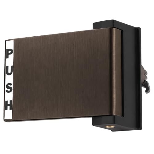 Adams Rite Push Paddle Storefront Door Handle, 6"x4.5", Left, Bronze, PD - color: Duronotic Bronze, style: Left Hand