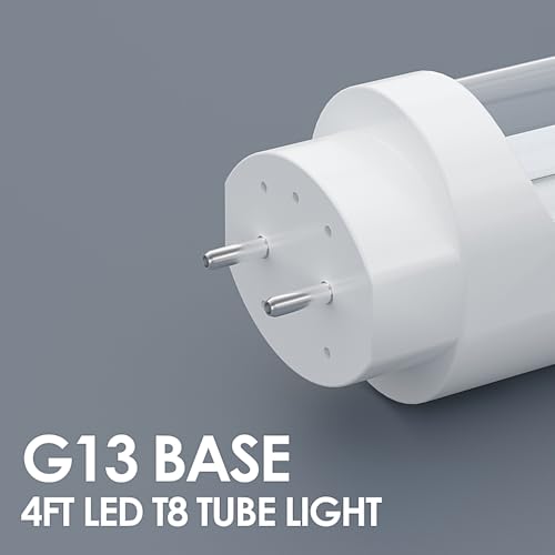 4FT T8 LED Tube Lights 25-Pack, 22W 3000LM 6000K Ballast Bypass - color: 6000k(cold White), size: 25 Count (Pack of 1)