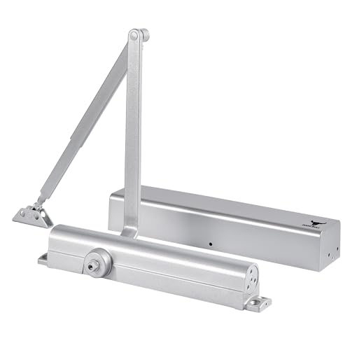 The Door Bull Series 8000 Commercial Grade 1 Hydraulic Door Closer - size: DC8016 Series, style: Silver