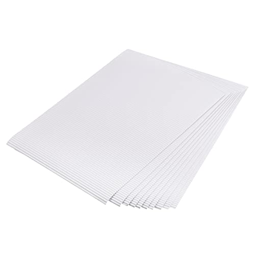 MECCANIXITY Corrugated Paper Sheets 25pcs 11.8-inch x 7.87-inch White Cardboard for DIY Craft - color: White, size: 11.8-inch x 7.87-inch