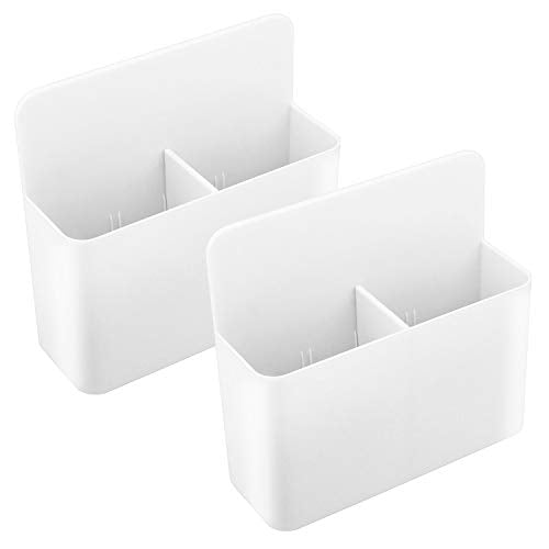 MoKo Magnetic Pen Holder, 2-Pack, Whiteboard Organizer, White - color: White-2 Pack