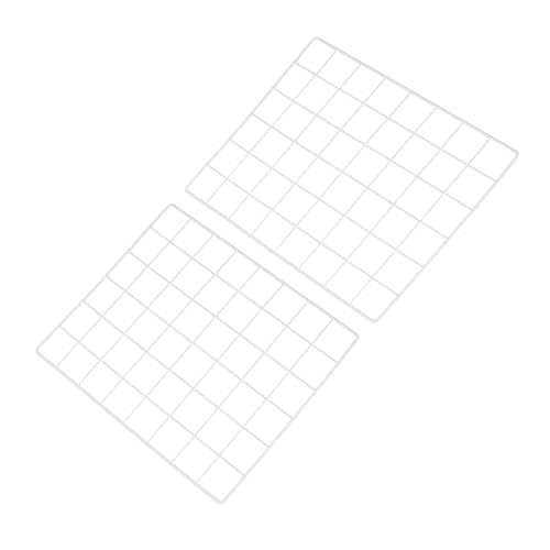 PATIKIL 12"x16" Wire Grid Panel, 2 Pack Board Photo Pictures Memo Display Grid Panels Hanging Organizer Wall Decorative Panel for Home Office Wedding, White - color: White, size: 12x16 Inch
