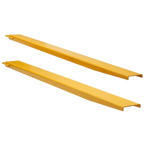 VEVOR Pallet Fork Extensions 84" Length 5.5" Width Heavy Duty Carbon Steel - size: ‎84 x 5.5 Inch