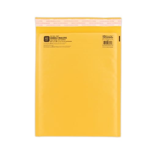 BAZIC Products #2 Self-Seal Bubble Mailer, 8.5 x 11.25 In - color: #2 (8.5" x 11.25"), size: 1-Pack