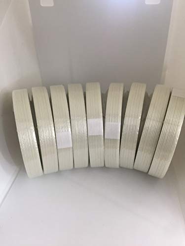 FIL-795 Filament Reinforced Strapping Tapes (3/4" X 60YD (55M) Pack of 6 Rolls) - size: 3/4" X 60YD (55M) PACK OF 6 ROLLS