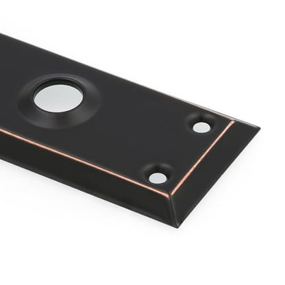 Prime-Line E 28337 Mortise Keyed Lock Set with Glass Knob, Single Pack - color: Bronze