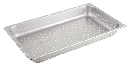 Winco Full Size Perforated Stainless Steel Steam Pan - size: 2.5" Deep