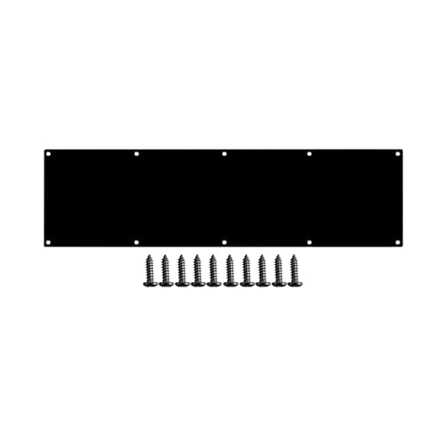 Door Metal Kick Plate 10x28 inches Aluminum Plates Black - color: Black, size: 28inches