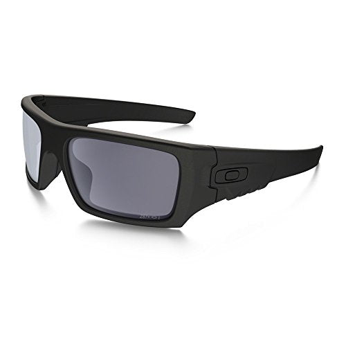 Oakley mens Oo9253 Det Cord Rectangular Sunglasses - color: Si Matte Black/Grey