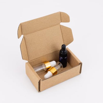 Ellbest 50 Pack Kraft Paper Boxes, Foldable Rectangular Paper Box Packing Box for shipping, Storaging Small items, Brown, 3.62 x 1.98 x 1.02 inches - size: 3.62 x 1.98 x 1.02 inches