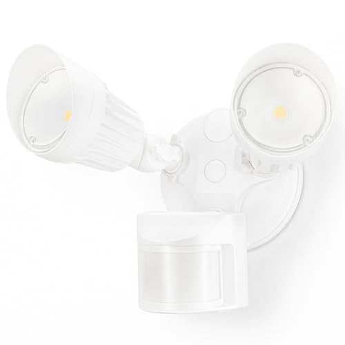 LEONLITE Motion Sensor Security Lights Dusk to Dawn IP65 3000K White - color: White (3000K)