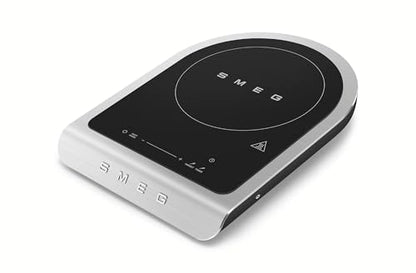 SMEG 1800W Portable Induction Cooker – Collezione Collection | Single-Burner Induction Hob with Probe, 9 Power Levels + Boost, Touch Controls — Travel/RV/Compact Kitchen-Black - color: Black