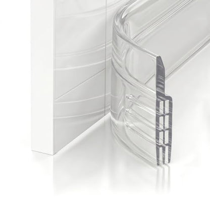 Door Draft Stopper, 2" W x 39" L, Transparent - color: Transparent