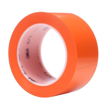 3M Vinyl Tape 471, 2 in x 36 yd, Orange, 24 Rolls, Orange Floor Tape - size: 2 in x 36 yd, style: 24case