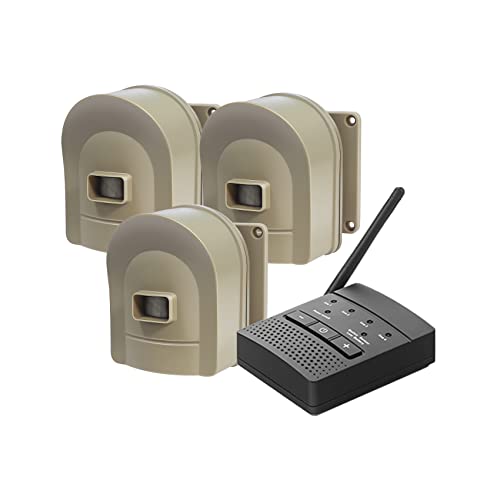 1/2 Mile Hosmart Driveway Alarm Wireless Outdoor Motion Sensor System | Driveway Sensor Alert System Weatherproof Security Sensor & Detector Protect Outdoor/Indoor Property - color: 1 receiver & 3 sensors