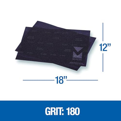 Mercer Industries 449128180 12" x 18" Floor Sanding Screen Sheets, 180 Grit (10 pack) - color: Screen Sheets, style: 180 Grit