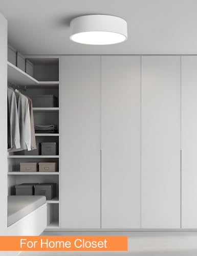 11.81in Dimmable Modern White Flush Mount LED Ceiling Light Fixture - color: White, size: 11.81 inch