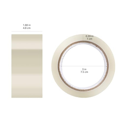 Amazon Basics Strong Packing Tape for Moving, Packaging, Shipping and Storing, Clear, 2 in x 60 yards, 2.7mil Thickness, 12-Roll - size: 2 in x 60 yards, 2.7mil Thickness