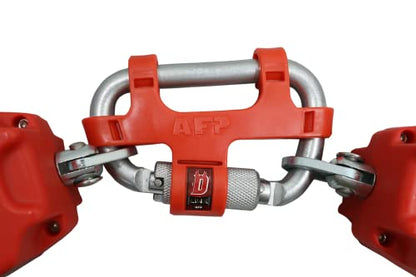 AFP Demon 6 FT Dual Leg Self-Retracting Lifeline Web Lanyard Retractable, 1.97-inch Gate Opening Steel Locking Rebar Hooks, Double Yoyo, Shock Absorber | Tower Fall Protection OSHA & ANSI Rated SRL - color: Dual 1.97-inch Gate Steel Rebar Hooks & Steel Ca