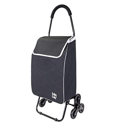 dbest Products Trolley Dolly Sport Stair Climber – Foldable Grocery Cart on Wheels – Multi Use Rolling Cart with Removable Bag, Hand Truck Dolly Function, and Stair Climbing Wheels, Black - size: Sport Stair Climber
