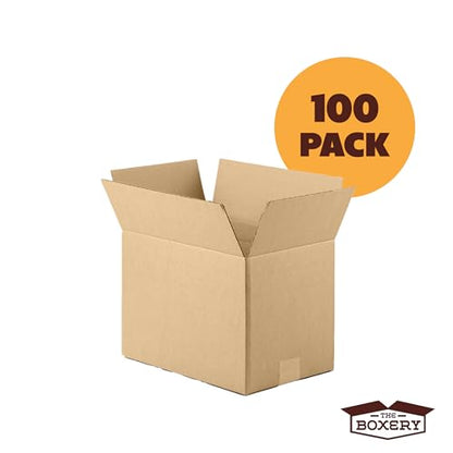 The Boxery 6 5/8"x6 1/8"x 10 15/16" Corrugated Cardboard Boxes 100-Pack - size: 6 5/8 x 6 1/8 x 10 15/16"