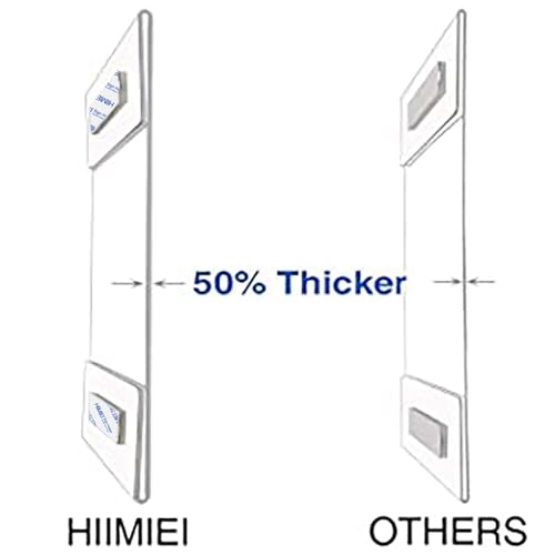 HIIMIEI Acrylic Sign Holder 8.5 x 11 Wall Mounted with Double Sided Tape, 8 1/2 x 11 Clear Plastic Frame for Office, Home, Store, and Restaurant No Drilling (6 Pack)