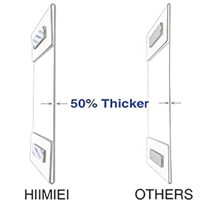 HIIMIEI Acrylic Sign Holder 8.5 x 11 Wall Mounted with Double Sided Tape, 8 1/2 x 11 Clear Plastic Frame for Office, Home, Store, and Restaurant No Drilling (6 Pack)