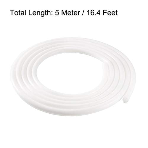uxcell T-Slot Mount Window Weatherstrip Seal 9mm Bulb Bubble for 5mm Slot 5 Meters Long White - color: White, size: 5m