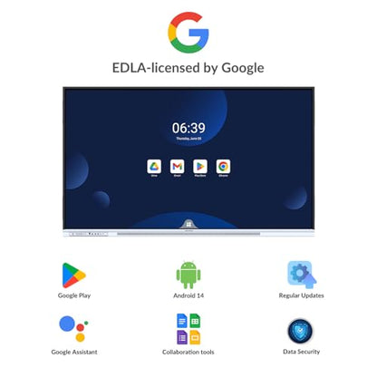 75" Smart Board+Mobile Stand+Camera+Webcam+Stylus 4K UHD Whiteboard