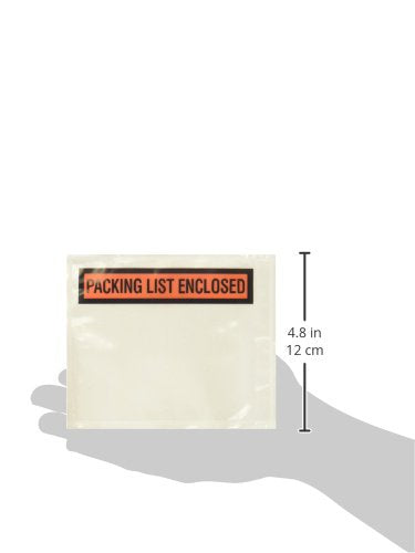 SALES4LESS - Packing List Envelopes, Adhesive Invoice Enclosed Pouches for Secure Document Attachment, 4.5 x 5.5 in (500 Pack) - size: Pack of 500