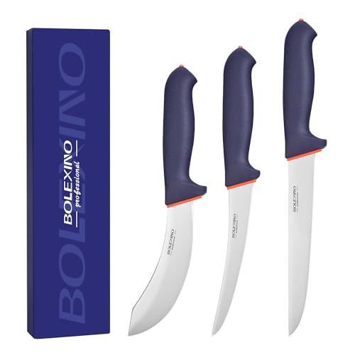 3 PCS Butcher Knife Set, Professional Meat Cutting Knives - style: 3PCS Knife Set