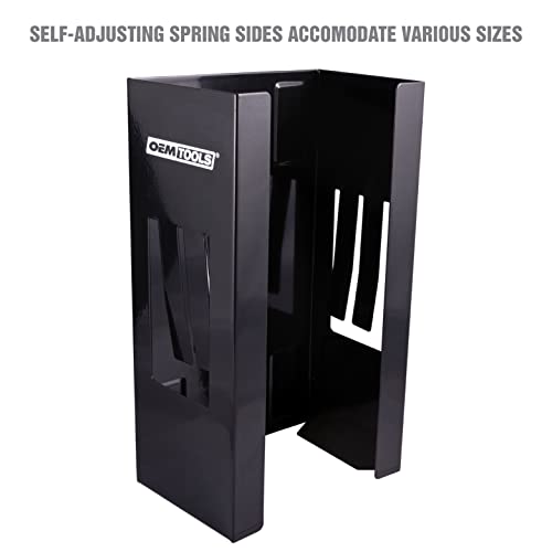 OEMTOOLS Magnetic Glove Dispenser with 4 Powerful Magnets - color: Black