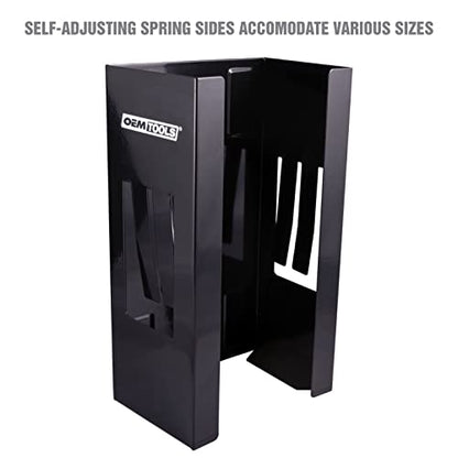 OEMTOOLS Magnetic Glove Dispenser with 4 Powerful Magnets - color: Black