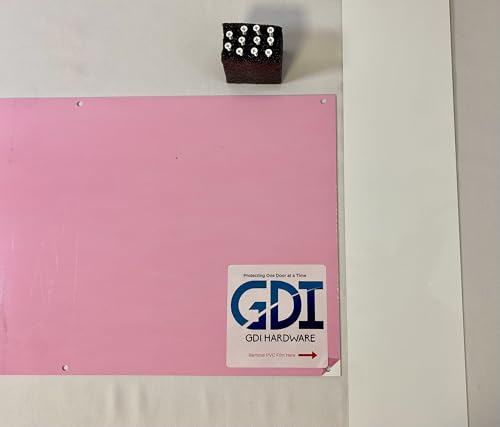 Anodized Aluminum Kickplates, Various Sizes, Colors, and Mounting Options Available, 0.040-Inch Profile, Square Corners, American Made (Ultra White, 10" x 38" - for 40" Door) - color: Ultra White, size: 10" x 38" - for 40" Door