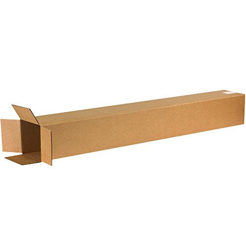 BOX USA Shipping Boxes Large 6"L x 6"W x 48"H 25-Pack, Cardboard Box for Shipping, Moving, Mailing, Packing, Packaging and Storage - size: 6"L x 6"W x 48"H