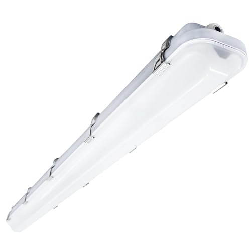 JTT 4FT LED Vapor Tight Light Fixture 60W/50W/40W Options 0-10V - 1Pack - size: 4FT (1-Pack)