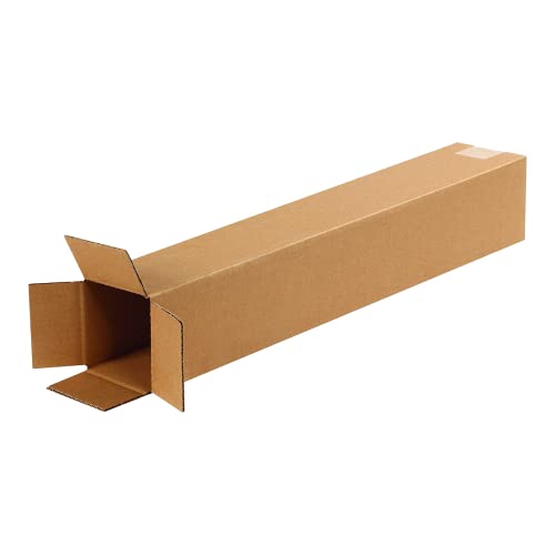 BOX USA Shipping Boxes 4L x 4W x 24H, 25-Pack Tall Corrugated Boxes for Shipping, Packaging, Moving, Storage Boxes - size: 4x4x24" 25-Pk