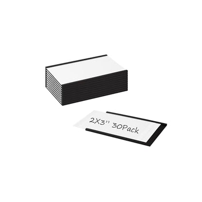 Realth Magnetic Label Holders 2'' x 3'' 30 Pack, Magnetic File Cabinet Labels - size: 2'' x 3'', style: 30 Pack