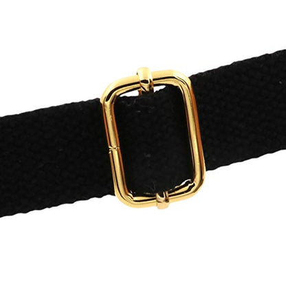BIKICOCO Metal Slide Adjuster Buckle Tri-Glides with Movable Center Bar, for Straps, 1 x 0.6 Inch, Gold, Pack of 20 - color: Gold X 20 Pcs