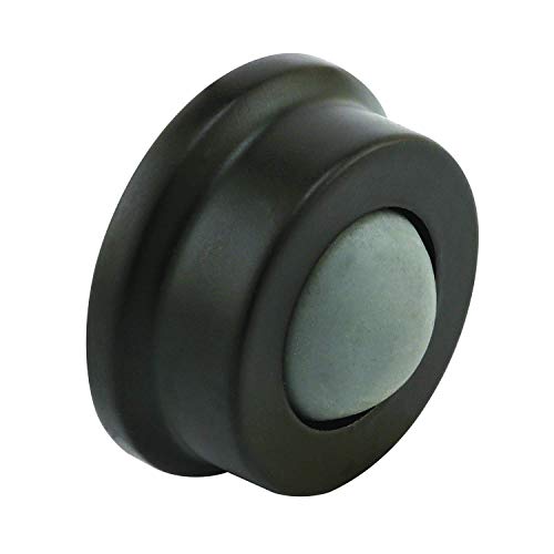 Prime-Line J 4648 1 In., Cast Brass, Bronze, Wall Stop with Convex Bumper (Single Pack) - color: Classic Bronze, size: Pack of 1