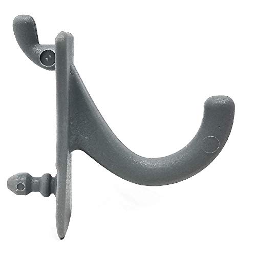 PegPro® J Hooks Kit for Standard “Wood Fiber” pegboard – Durable Plastic Pegboard Hooks - for Garage, Kitchen, Craft Room, and More (J Hook - 24 Pack, Gray) - color: Gray, size: J Hook - 24 Count