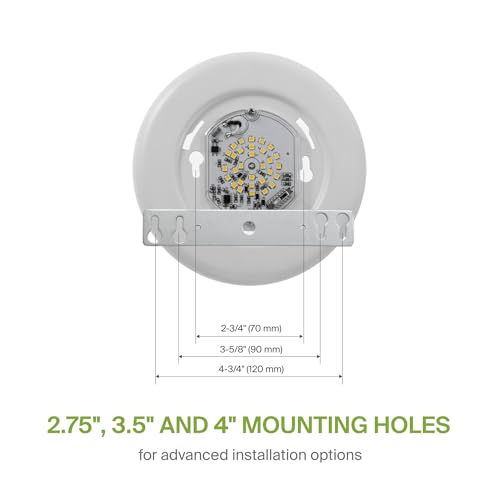 ASD 1 Pack LED Disk Lights 4 Inch, 5CCT Flush Mount Ceiling Light Fixture - color: White, size: 1 Pack